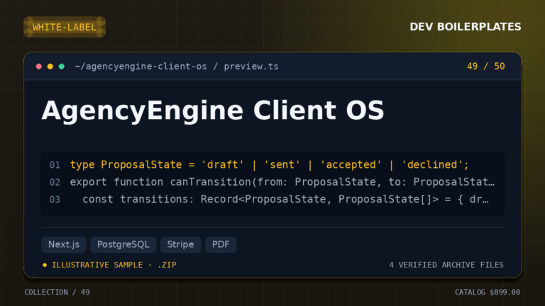 AgencyEngine Client OS — product artwork