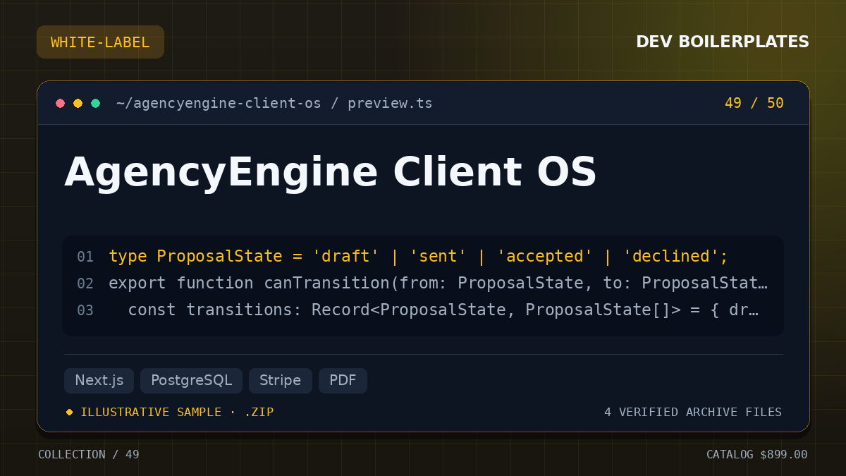 AgencyEngine Client OS — product artwork