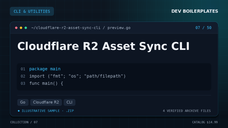 Cloudflare R2 Asset Sync CLI — product artwork