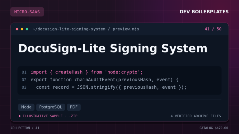 DocuSign-Lite Signing System — product artwork