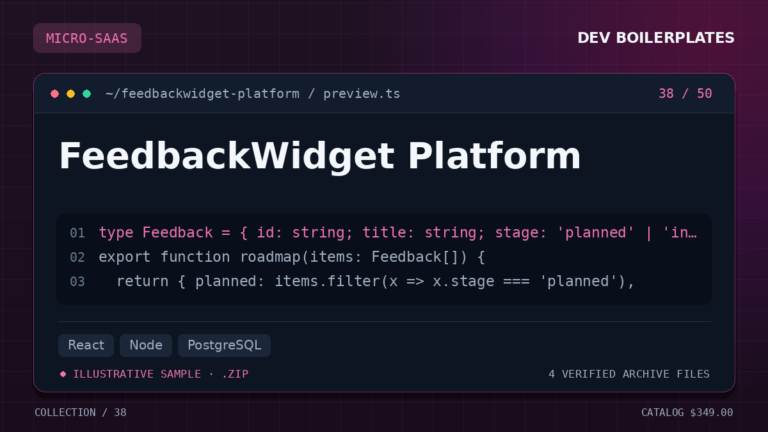 FeedbackWidget Platform — product artwork