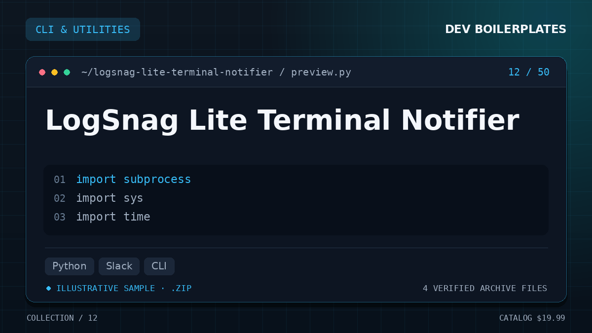 LogSnag Lite Terminal Notifier — product artwork