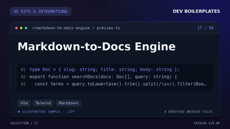 Markdown-to-Docs Engine — product artwork