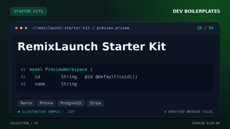 RemixLaunch Starter Kit — product artwork