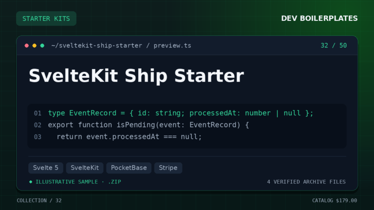 SvelteKit Ship Starter — product artwork