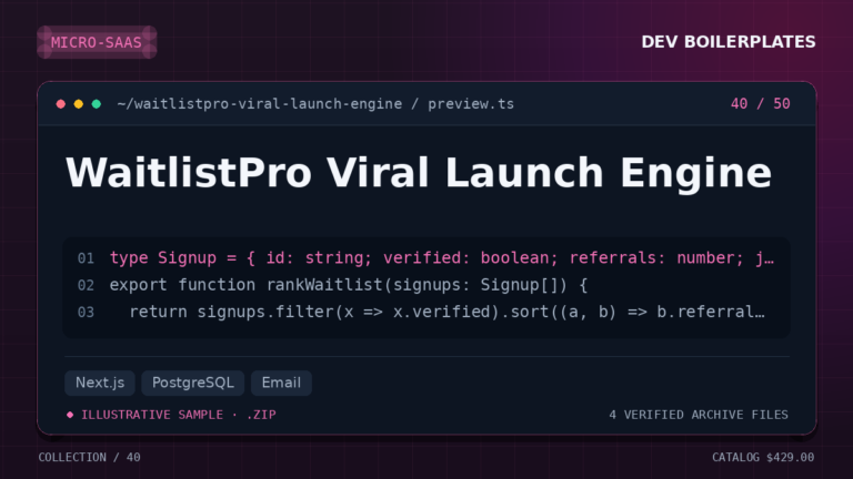 WaitlistPro Viral Launch Engine — product artwork